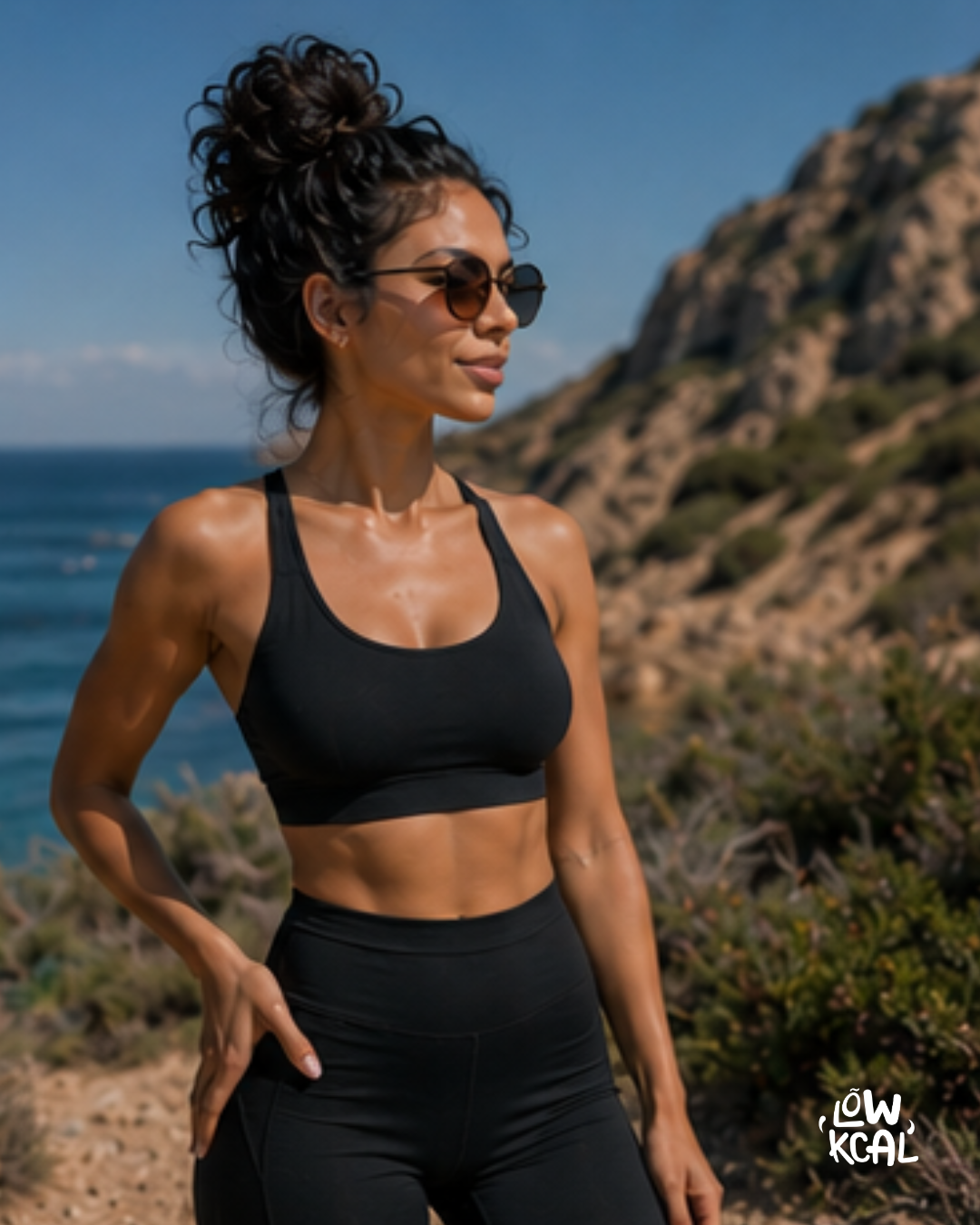 Femme confiante et détendue, illustrant un suivi calorique simplifié et durable