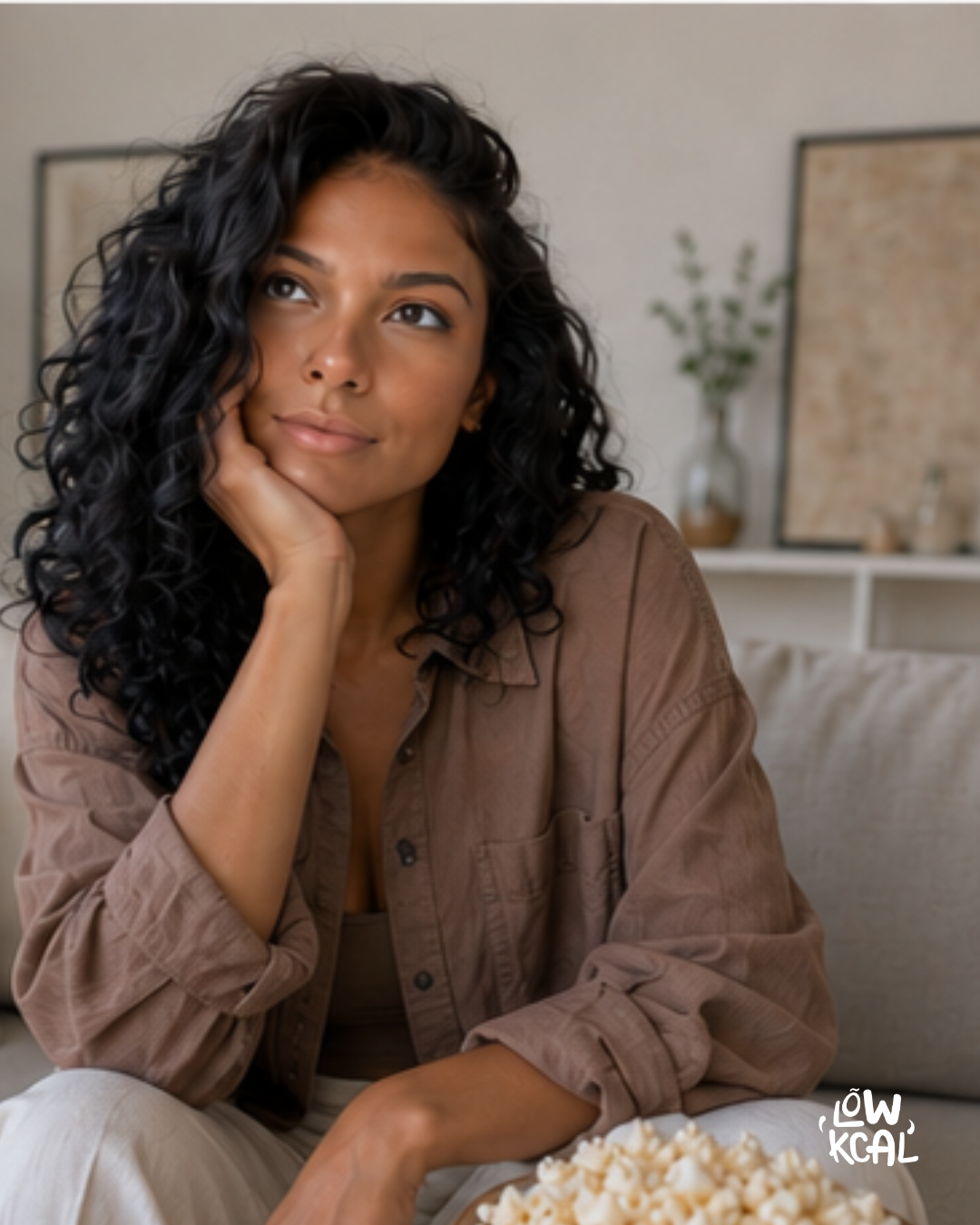 Femme réfléchissant au choix d'une application perte de poids adaptée à sa vie sociale