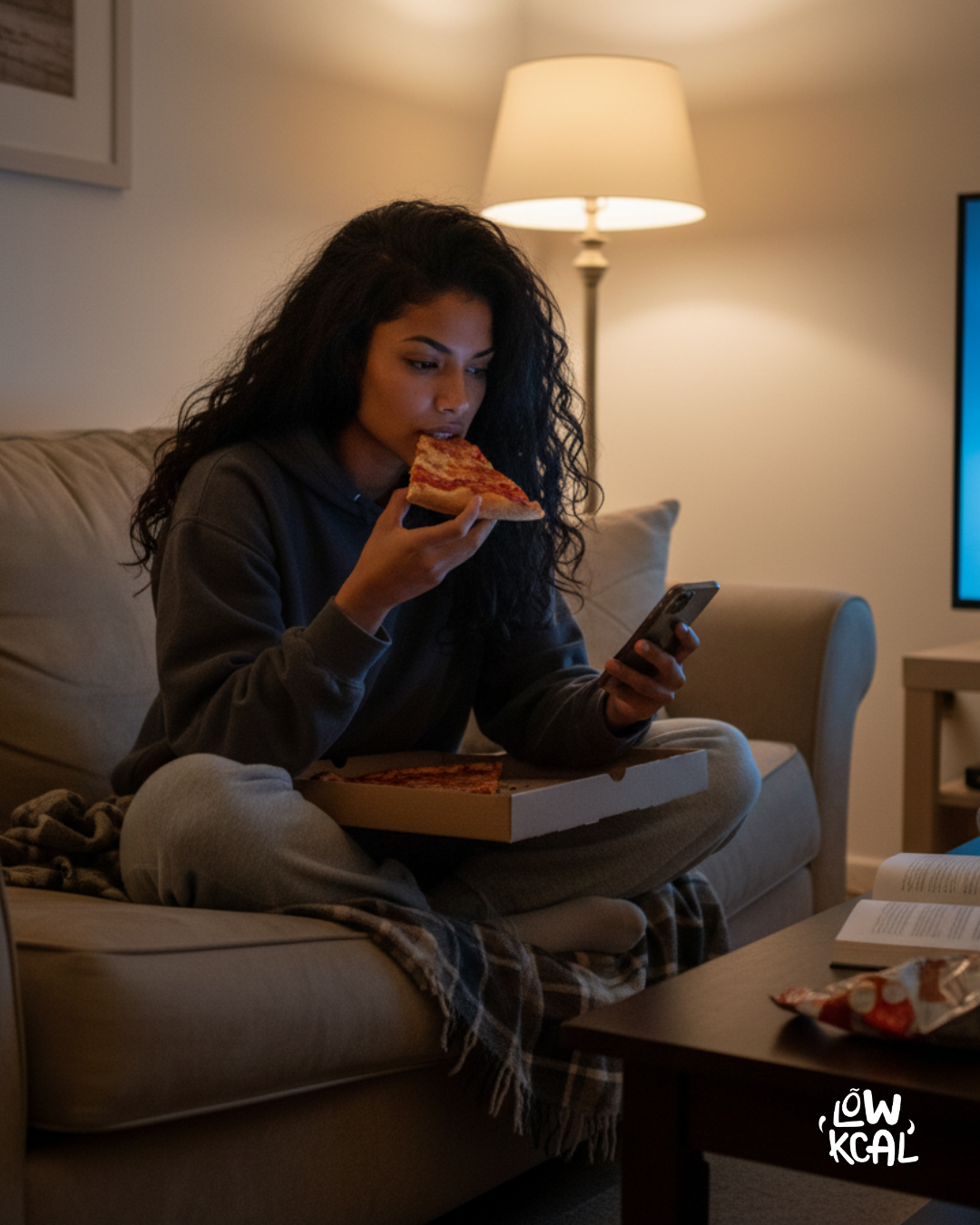 Femme mangeant seule, illustrant un moment à réintégrer dans un budget flexible équilibré